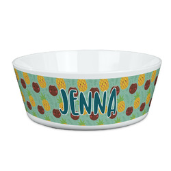 Pineapples and Coconuts Kid's Bowl (Personalized)