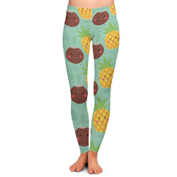 Pineapples and Coconuts Ladies Leggings - Extra Large