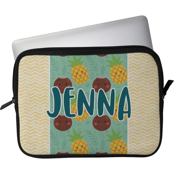 Custom Pineapples and Coconuts Laptop Sleeve / Case - 11" (Personalized)