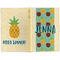 Pineapples and Coconuts Large Hard Cover Journal - Apvl