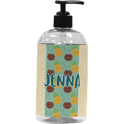 Pineapples and Coconuts Plastic Soap / Lotion Dispenser (Personalized)