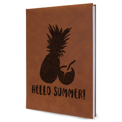 Pineapples and Coconuts Leather Sketchbook (Personalized)