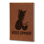 Pineapples and Coconuts Leatherette Journal - Large - Double Sided (Personalized)