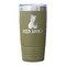 Pineapples and Coconuts Olive Polar Camel Tumbler - 20oz - Single Sided - Approval