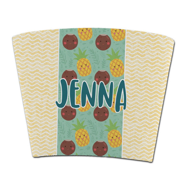 Custom Pineapples and Coconuts Party Cup Sleeve - without bottom (Personalized)