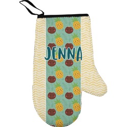 Pineapples and Coconuts Right Oven Mitt (Personalized)
