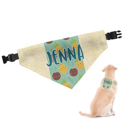 Pineapples and Coconuts Dog Bandana - Small (Personalized)