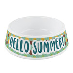 Pineapples and Coconuts Plastic Dog Bowl - Small (Personalized)