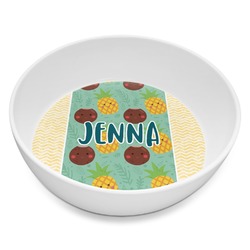 Pineapples and Coconuts Melamine Bowl - 8 oz (Personalized)