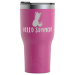 Pineapples and Coconuts RTIC Tumbler - Magenta - Laser Engraved - Single-Sided (Personalized)