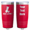 Pineapples and Coconuts Red Polar Camel Tumbler - 20oz - Double Sided - Approval