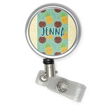 Pineapples and Coconuts Retractable Badge Reel (Personalized)