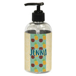 Pineapples and Coconuts Plastic Soap / Lotion Dispenser (8 oz - Small - Black) (Personalized)