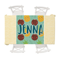 Pineapples and Coconuts Tablecloth - 58"x102" (Personalized)