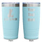 Pineapples and Coconuts Teal Polar Camel Tumbler - 20oz -Double Sided - Approval