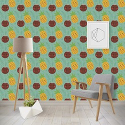 Pineapples and Coconuts Wallpaper & Surface Covering (Peel & Stick - Repositionable)