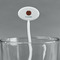 Pineapples and Coconuts White Plastic 7" Stir Stick - Oval - Main