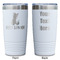 Pineapples and Coconuts White Polar Camel Tumbler - 20oz - Double Sided - Approval