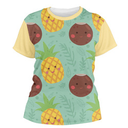 Pineapples and Coconuts Women's Crew T-Shirt - X Small