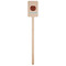 Pineapples and Coconuts Wooden 6.25" Stir Stick - Rectangular - Single Stick