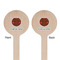 Pineapples and Coconuts Wooden 6" Stir Stick - Round - Double Sided - Front & Back