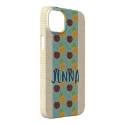 Pineapples and Coconuts iPhone Case - Plastic - iPhone 14 Pro Max (Personalized)