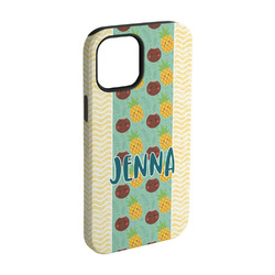 Pineapples and Coconuts iPhone Case - Rubber Lined - iPhone 15 Pro (Personalized)