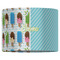 Popsicles and Polka Dots 16" Drum Lampshade - FRONT (Fabric)