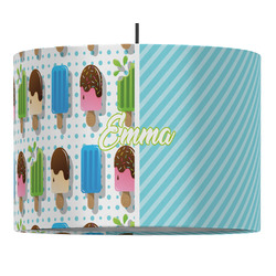 Popsicles and Polka Dots Drum Pendant Lamp (Personalized)