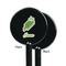 Popsicles and Polka Dots Black Plastic 5.5" Stir Stick - Single Sided - Round - Front & Back