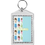 Popsicles and Polka Dots Bling Keychain (Personalized)