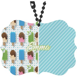 Popsicles and Polka Dots Rear View Mirror Charm (Personalized)