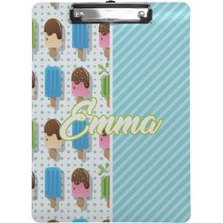 Popsicles and Polka Dots Clipboard (Letter Size) (Personalized)