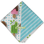 Popsicles and Polka Dots Cloth Dinner Napkin - Single w/ Name or Text