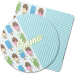 Popsicles and Polka Dots Rubber Backed Coaster (Personalized)