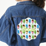 Popsicles and Polka Dots Twill Iron On Patch - Custom Shape - 3XL (Personalized)