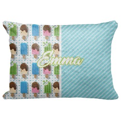 Popsicles and Polka Dots Decorative Baby Pillowcase - 16"x12" (Personalized)
