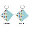 Popsicles and Polka Dots Diamond Keychain (Front + Back)