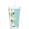 Popsicles and Polka Dots Double Wall Tumbler with Straw (Personalized)