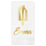 Popsicles and Polka Dots Guest Napkins - Foil Stamped (Personalized)