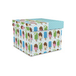 Popsicles and Polka Dots Gift Box with Lid - Canvas Wrapped - Small (Personalized)