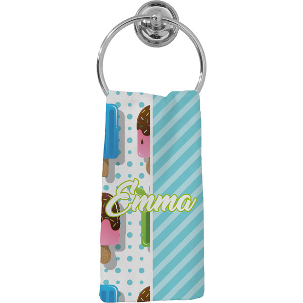 Custom Popsicles and Polka Dots Hand Towel - Full Print (Personalized)