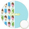 Popsicles and Polka Dots Icing Circle - Large - Front