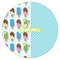 Popsicles and Polka Dots Icing Circle - Medium - Single