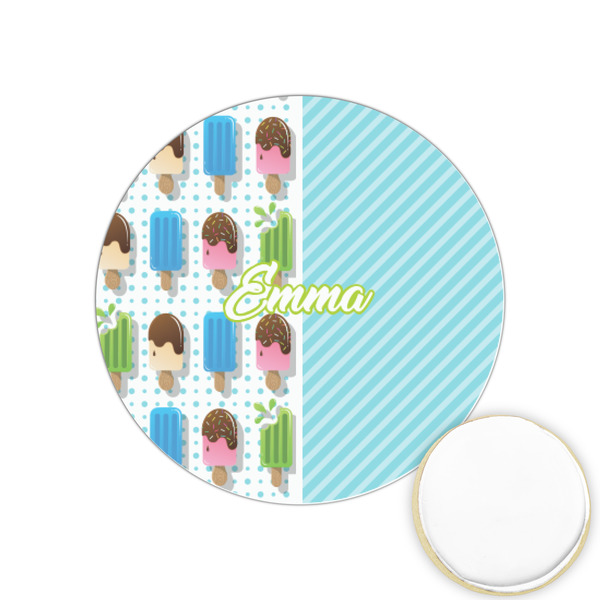 Custom Popsicles and Polka Dots Printed Cookie Topper - 1.25" (Personalized)