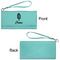 Popsicles and Polka Dots Ladies Wallets - Faux Leather - Teal - Front & Back View