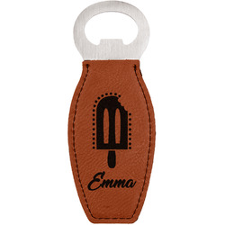 Popsicles and Polka Dots Leatherette Bottle Opener (Personalized)