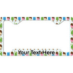 Popsicles and Polka Dots License Plate Frame - Style C (Personalized)