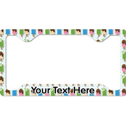 Popsicles and Polka Dots License Plate Frame - Style C (Personalized)