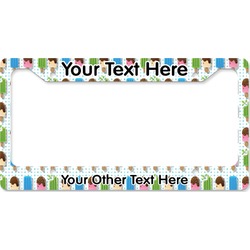 Popsicles and Polka Dots License Plate Frame - Style B (Personalized)